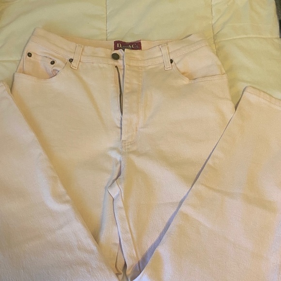 Baby pink retro vintage Women's Boot Cut Jeans - Picture 4 of 6